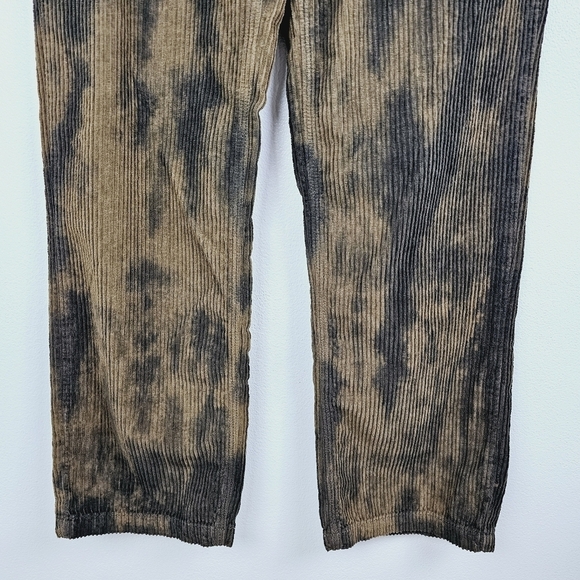 WE THE FREE Reese Pitched Straight Leg Corduroy Tie Dye Brown Tan Pants in Chava - Picture 8 of 13